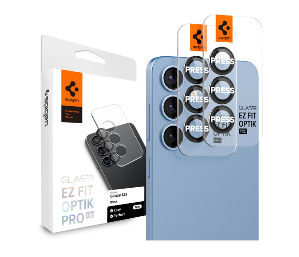 SPIGEN Optik Pro Glas.Tr ”Ez Fit” 2-Pack do Galaxy S25+ AGL09088 - 1313169 - zdjęcie